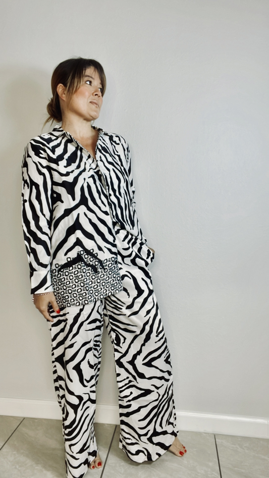 Zebra Pant Set