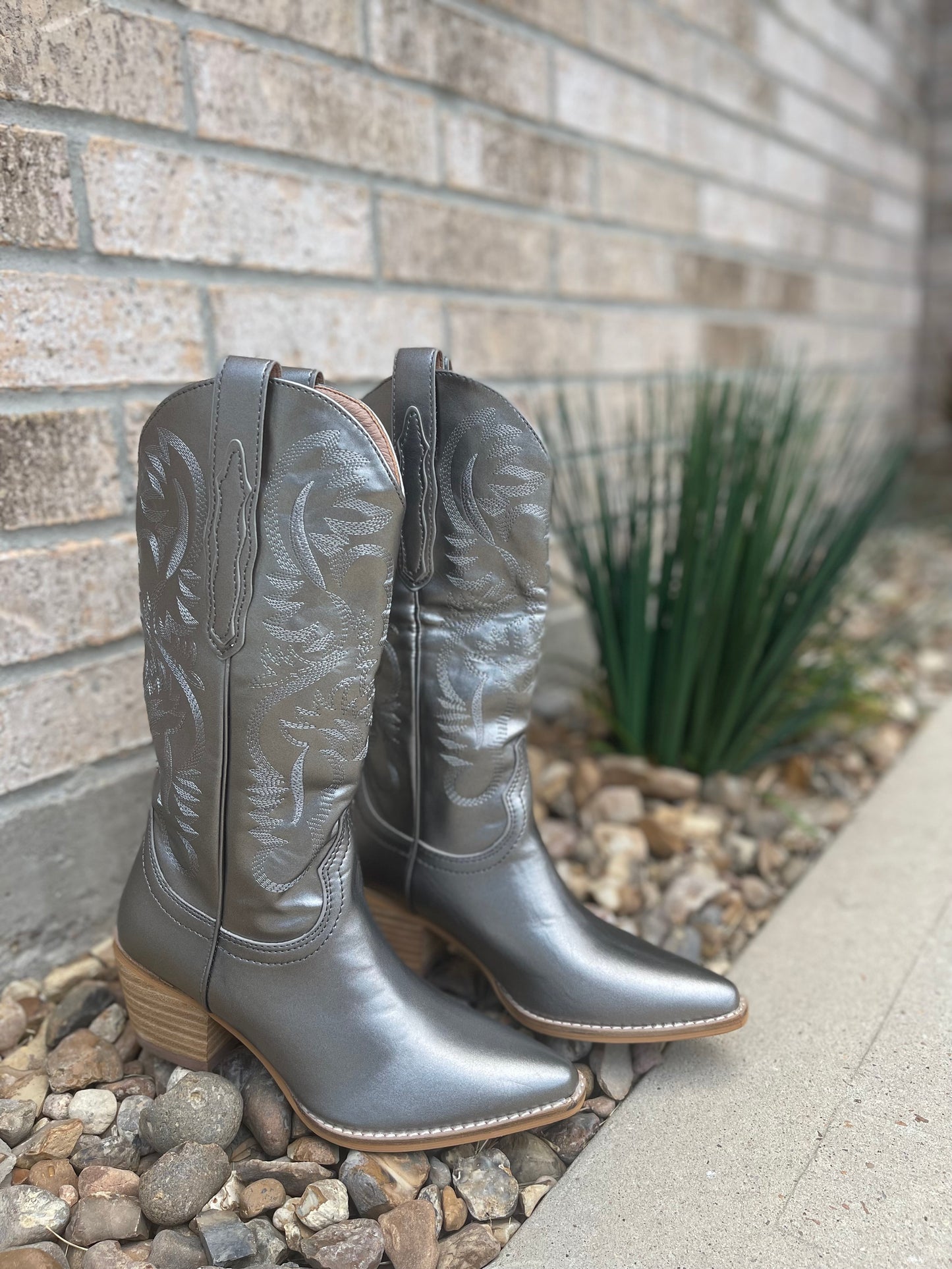 Pewter Semi-Matte Boots